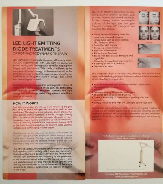 LED LIGHT Emitting Diode Treatments flyers 50pk image 0